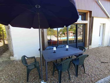 Terrasse aménagée pour les beaux jours