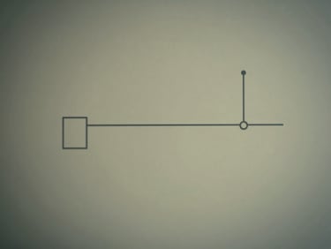 Abstract mathematical diagrams on a transparent screen, clinical lighting, desaturated slate and amber tones, sharp focus, 35mm