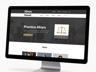 Site profissional para advogado desenvolvido pela Perform Sites
