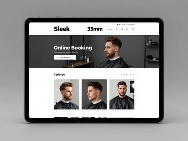 Site profissional para barbearia desenvolvido pela Perform Sites