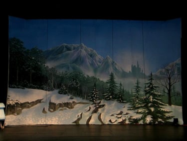 Narnia stage backdrop