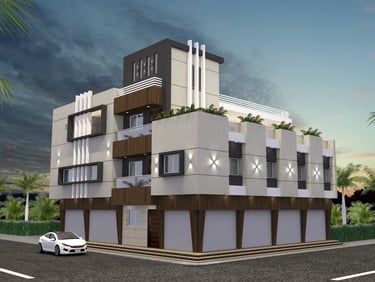 Retail space construction in Indore by Bhavans Civiltech LLP