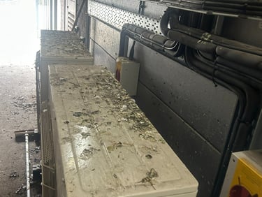 Bird droppings on Air Conditioning unit