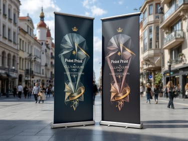 Vodou plniteľné reklamné stojany