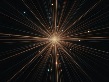 Abstract visualization of converging technological and climate data streams, low-key cool lighting, sharp technical details, deep obsidian and amber tones, 35mm