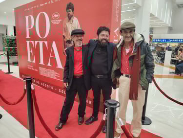 Presentación de la pelicula "Un poeta" el escritor y poeta  Jairo Carrasquilla Tobón, Ubeimar Rios .