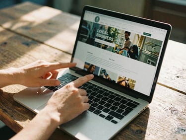 Showing a client how to build their own website