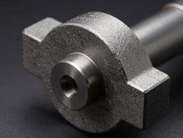 Macro photograph of a custom-profile diamond grinding wheel with a complex non-standard edge geometry, precision-ground contour visible under studio lighting, steel-grey tones