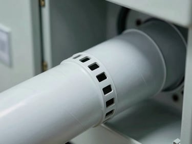 Slotted wiring duct for electrical panels, showing clean finger slots and break lines, high clarity technical shot.