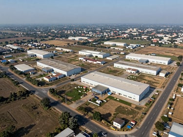Premium residential estates in Alkapuri & Bhayli. Verified industrial warehouses & PEB sheds in Halo