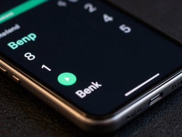 Extreme close-up of a premium Android device screen displaying a dark-mode minimalist time tracking interface with neon mint accents, dramatic side-glow reflecting off the glass edge.
