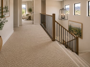 Low Moisture Carpet Cleaning Tucson Hall and Stairs
