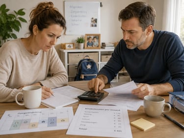 Gescheiden ouders berekenen Co-ouderschap finanskompas