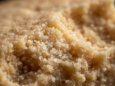 Extreme close-up macro shot of textured Parmigiano-Reggiano showing white protein crystallization, warm side window light, deep soft shadows, 35mm