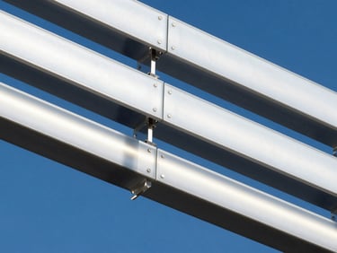 Close-up of immaculate acrylic joints and illuminated LED channel letters, architectural-grade precision, clean studio light.