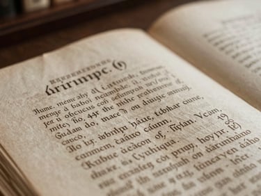 archival documentary photography of old Romanian manuscripts, soft natural library light, muted sepia and ink tones, high-detail macro paper texture, 35mm
