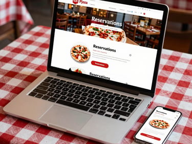 web tipo de restaurante