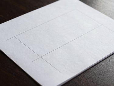 Macro shot of structured legal documents on a dark textured desk, side-lit with deep shadows, showing clean lines and high-quality paper texture.