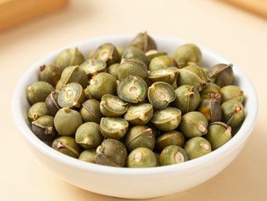 Roasted makhana seeds in a clean ceramic bowl, warm natural lighting