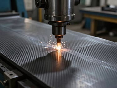 Heavy bending press machine forming a thick carbon steel plate, dramatic workshop shadows, industrial scale