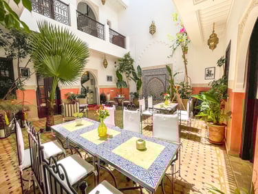 Riad dans la médina de Marrakech avec patio et fontaine - hotel à Marrakech