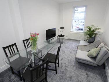 Belfast property rental living room