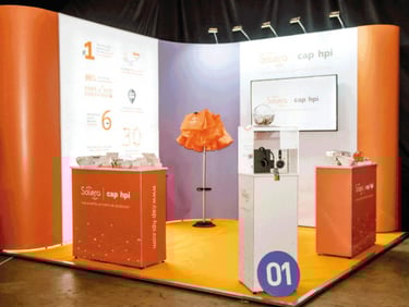 Event graphics showing signage, banners and branded décor