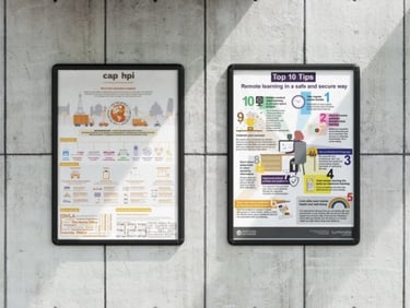 Clean, easy-to-understand infographics and icons that simplify complex information.