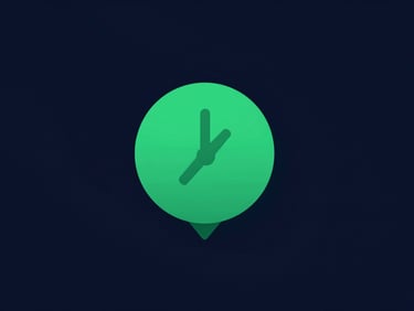 Minimalist abstract diagram of web performance metrics, green lighthouse score badge, crisp dark background