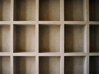 Abstract representation of integrated digital circuits within a minimalist architectural grid, warm editorial photography, 35mm.