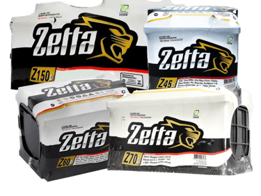 linha de baterias zetta
