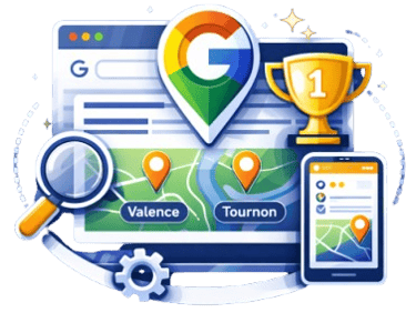 Expert en SEO local à Valence et Tournon : Montechinformatique optimise votre visibilité sur Google Maps et les recherches.