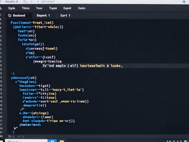 Tight crop on a dark IDE code editor showing clean Python backend logic, neon blue syntax highlighting