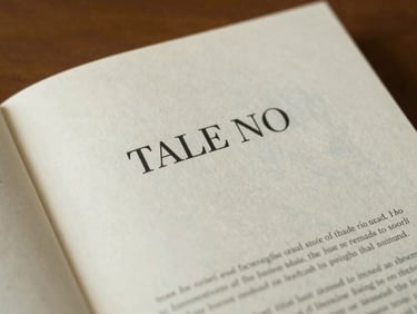 An open book showing clean serif typography on warm paper, shallow depth of field, warm editorial style, 35mm