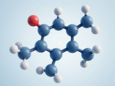 High-resolution 3D render of IncobotulinumtoxinA molecular structure, sterile blue light, macro close-up