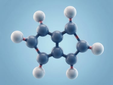 High-resolution 3D render of AbobotulinumtoxinA molecular structure, sterile blue light, macro close-up