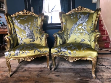 The Upholstery and Design Studio South Buckinghamshire - Pair of Stunning Victorian Antique Chairs