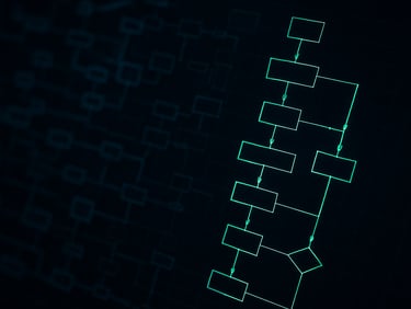 Macro shot of a high-resolution dark screen displaying complex node graphs and green-accented ledger transaction flows, cool screen-glow highlights, sharp focus on digital data