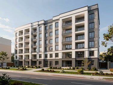 Modern multi-family residential property in Odessa, clean design, professional landscaping