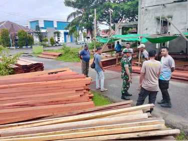 Distribusi Material ke Longgar Apara