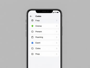 Crisp, front-facing orthographic vector screenshot of an Android settings screen on a physical modern phone, showing granular permission toggles with zero permissions granted, neutral flat studio lighting, clean gray background.