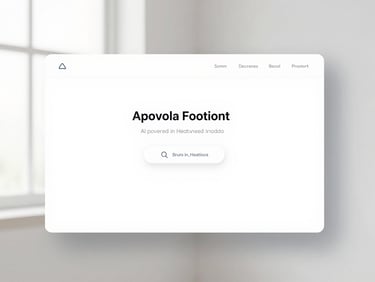 High-fidelity web application mockup of an AI-powered healthcare portal, minimalist slate interface, soft natural window light