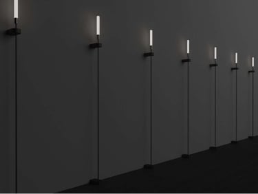 CRONEK Lanza: Lámparas de pie o pared minimalistas con luz vertical