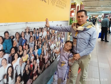 Reinaldo Niño Jr. Junto a su hija Massiel