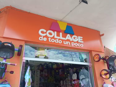 fachada de collage con corporeas