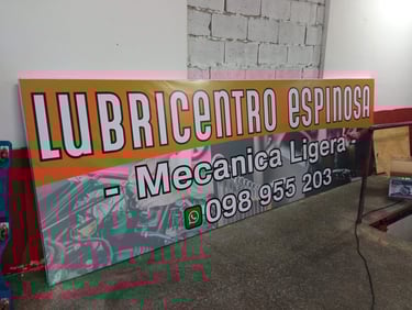 cartel lubricentro espinosa