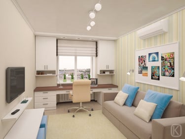  Zone d'étude pour la chambre d'enfant