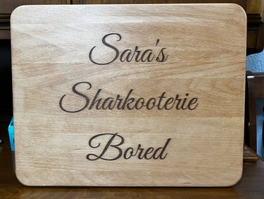 engraved charcuterie board