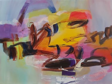 Birds 2 - Painting by Paulette Melanson