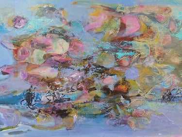 OCEAN SYMPHONY - acrylic painting by Paulette Melanson